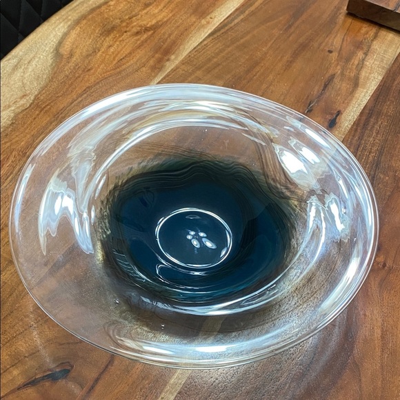 Italian Blown Glass Serving Plate Collectible Luxury Home Decor - Picture 8 of 11